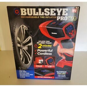 Bullseye Rechargeable Tire Inflator Pro Digital Gauge
